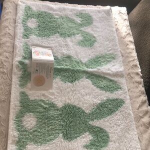 Easter BUNNIES Bath Mat Rug Holiday Decor